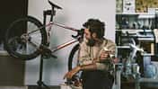 Basso Bikes,Gravelbike ARTbound,Mattia De Marchi blickt auf Rad