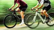 Canyon Endurace:ONfly,E-Rennrad,Action,zwei Räder