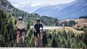 Nauders,Gravel-Event Golden Days,Gravelbike,Auffahrt,Wald im Hintergrund