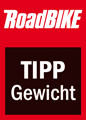Testsieger-Logo: RoadBIKE Tipp Gewicht Testsieger-Logo: RoadBIKE Tipp Gewicht