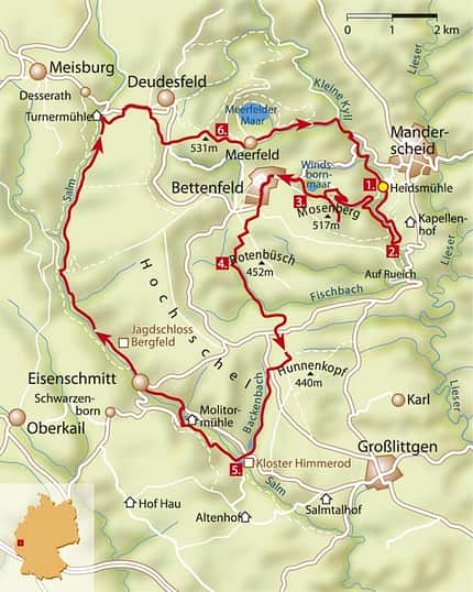 MB Eifel Zisterzienser Runde Karte MB Eifel Zisterzienser Runde Karte