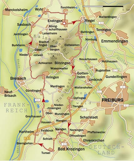 RB Karte Kaiserstuhl RB Karte Kaiserstuhl