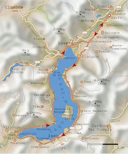 RB Karte Lago D'Iseo RB Karte Lago D'Iseo
