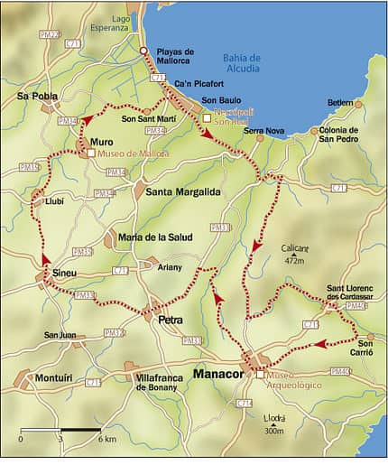 RB Karte Petra und Sineu RB Karte Petra und Sineu