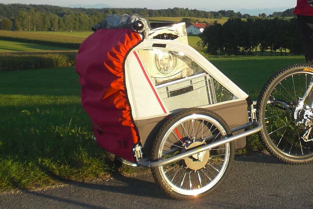 Elektromotor fr den Fahrradanhnger